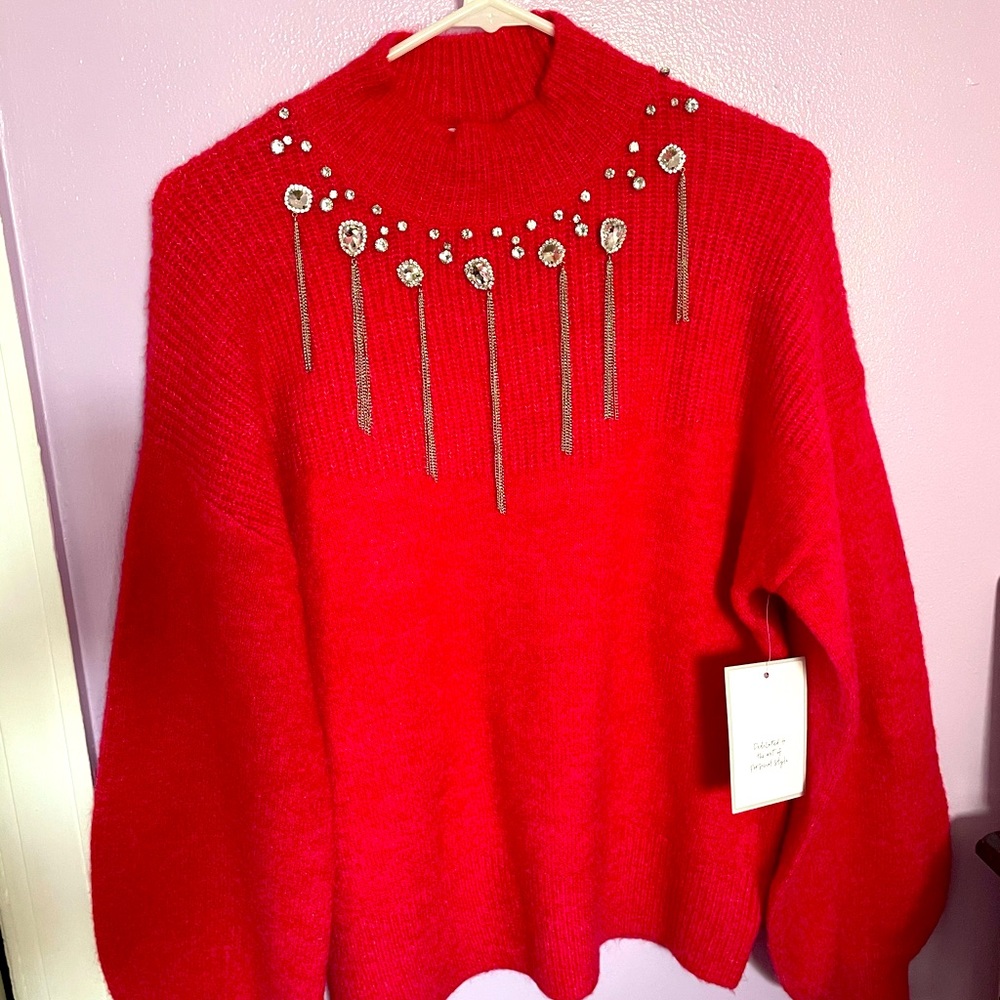 Pink soft sweater